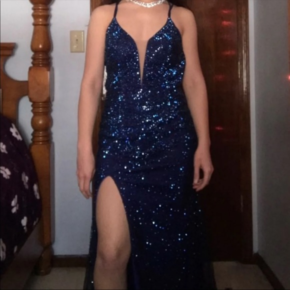 Navy Blue Prom dress - Picture 5 of 5